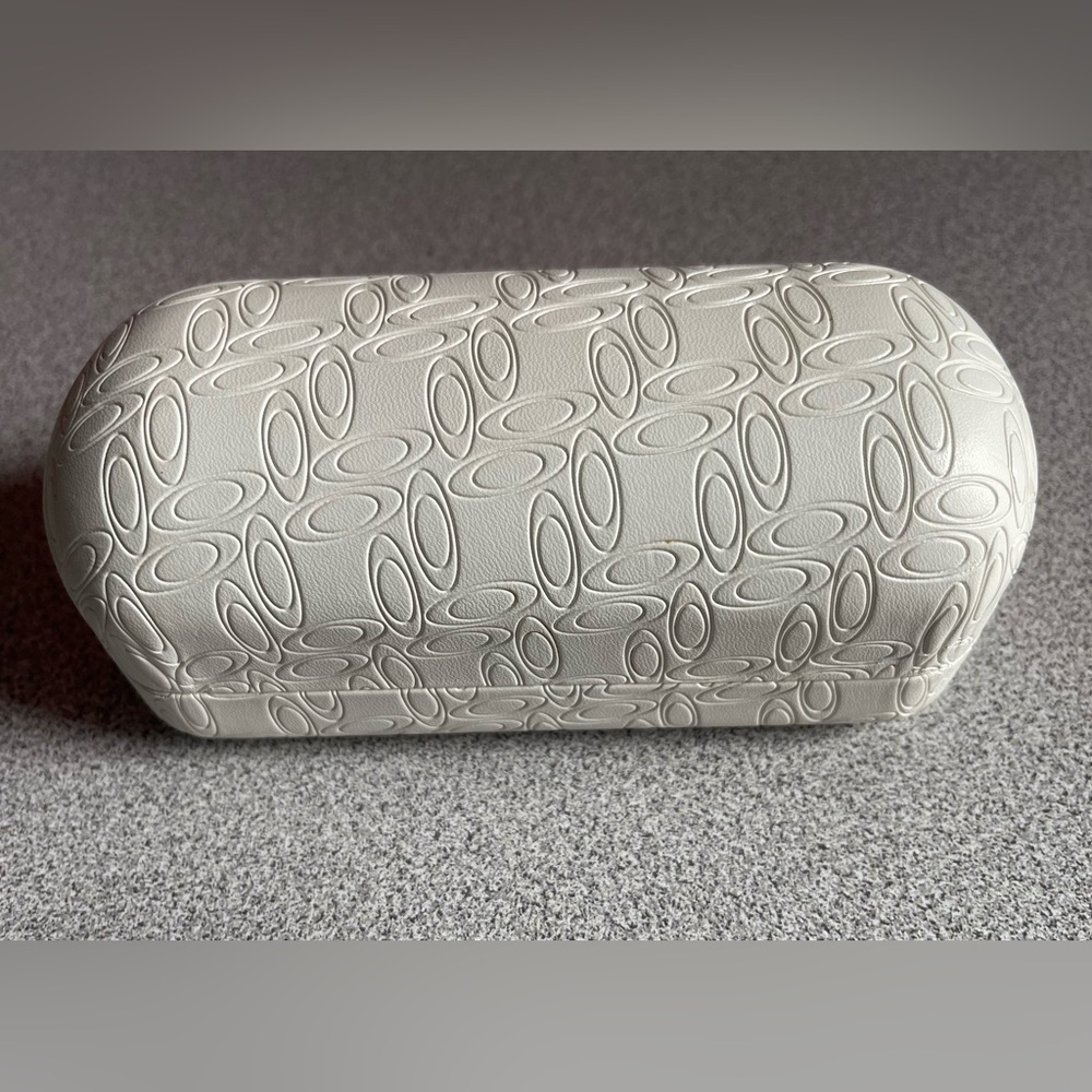 White Oakley Logo Large Sunglass Case